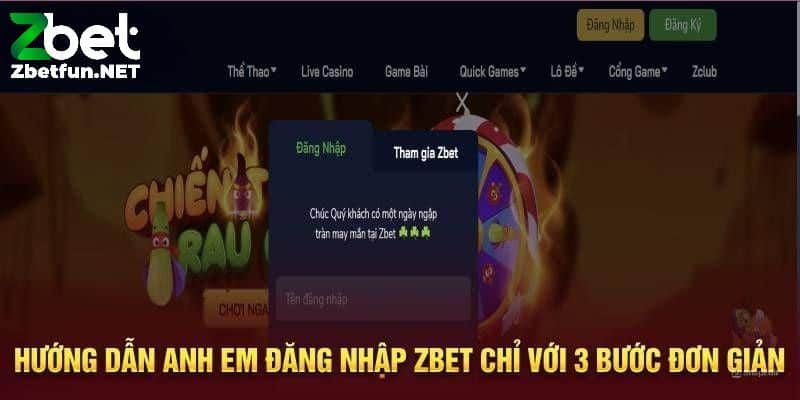 Đăng nhập Zbet quy trình chi tiết các bước cụ thể